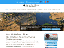 Tablet Screenshot of airtoairafrica.co.za